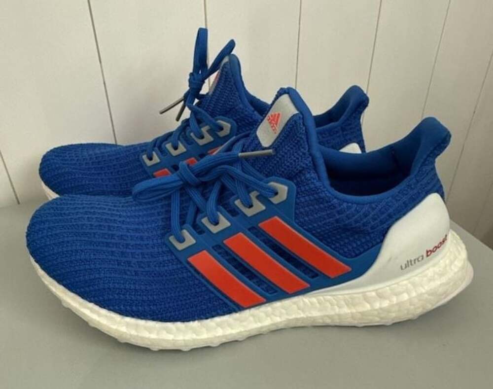 Adidas UltraBoost 4.0 DNA Football Blue Running Shoes G55462 Size 9.5